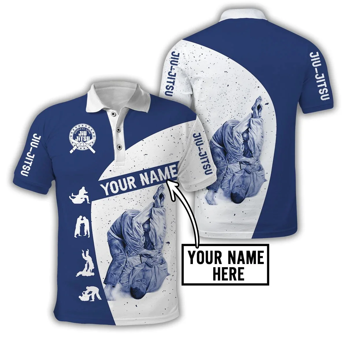 3D Printing Name - Spersonalizowana nazwa Jiu Jitsu 3D All