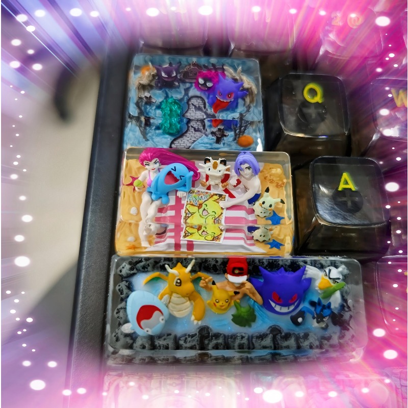 3D Printing Keycaps - Klawisze Pokemon Anime 1U 1.25U 1.5U