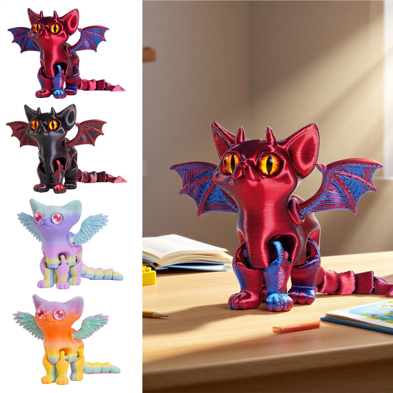 3D Printing Drawing - Druk 3D Zwierzęta Druk 3D Kot
