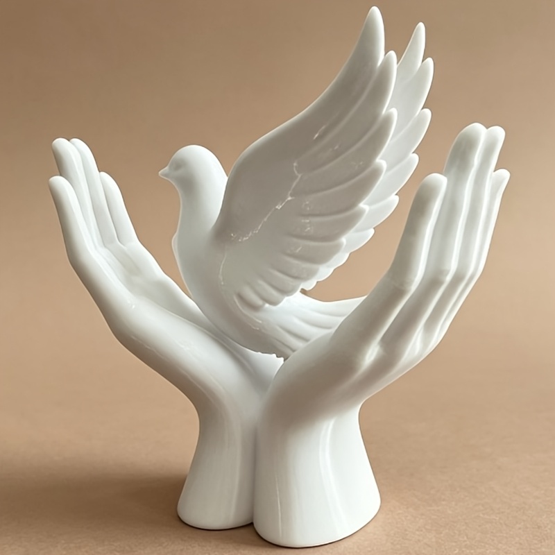 3D Printing Drawing - 1-częściowa statuetka dłoni symbolizująca pokoju z