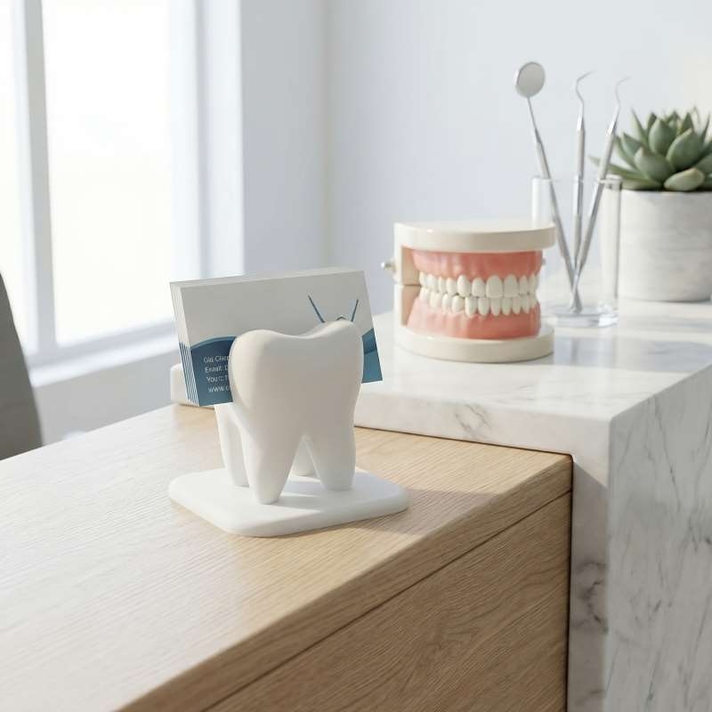 3D Printing Tooth - Drukowany w 3D stojak na wizytówki