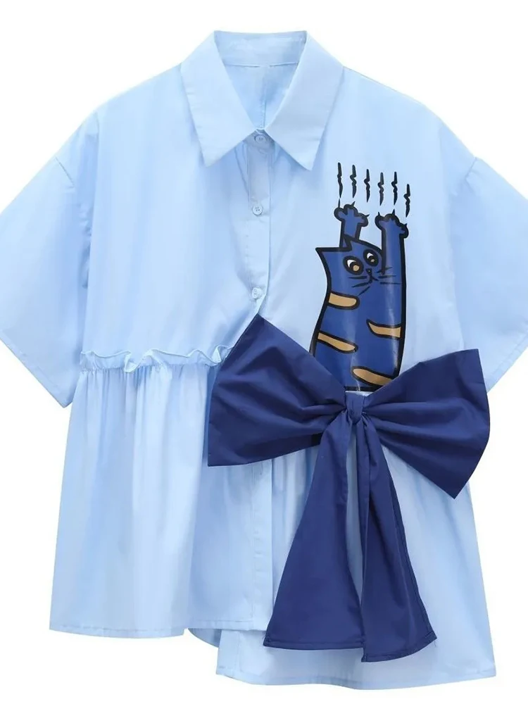 Zoki 3D Bow Cute Shirt Women L – 3D Printing Drawing recenzja i cena