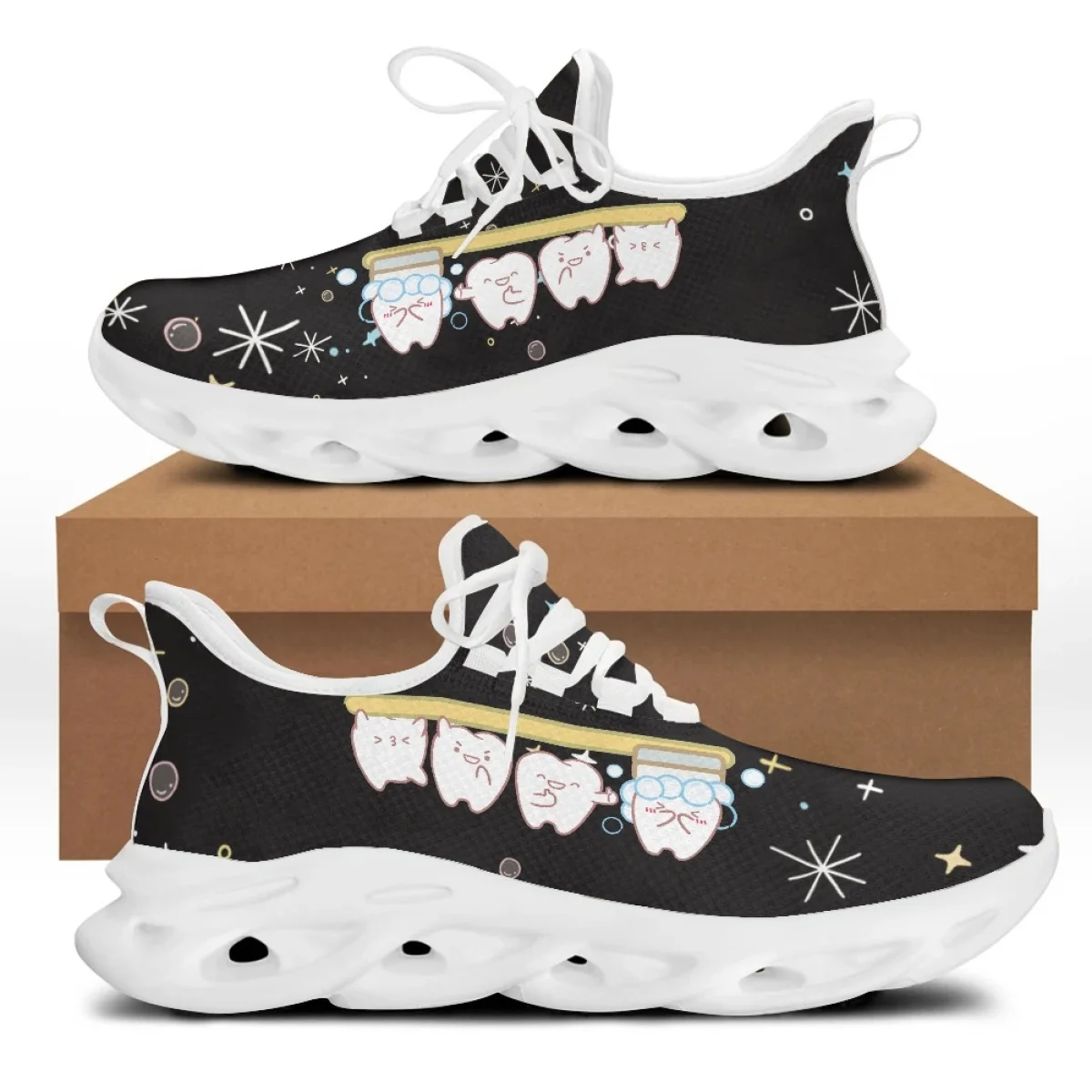 Damskie buty sportowe Yikeluo  – 3D Printing Tooth recenzja i cena