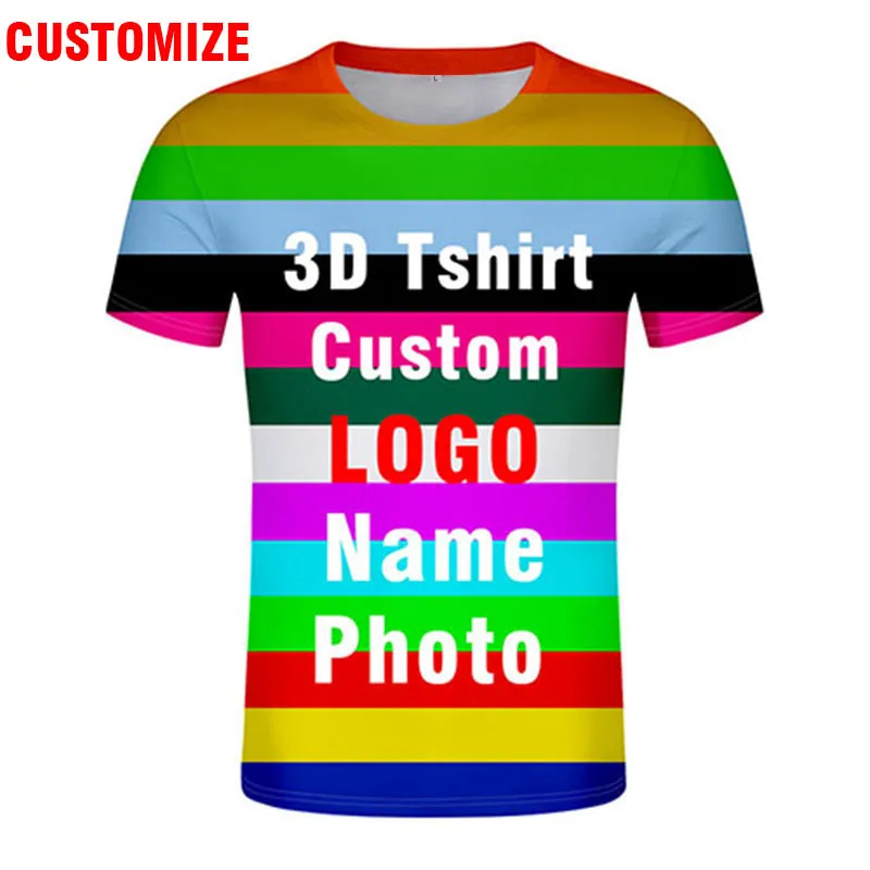 3D młodzieży t shirt męski bez – 3D Printing Logo recenzja i cena