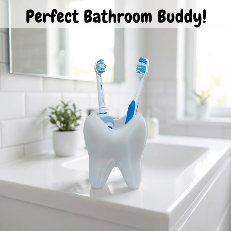Organizer na biurko w kształci – 3D Printing Tooth recenzja i cena