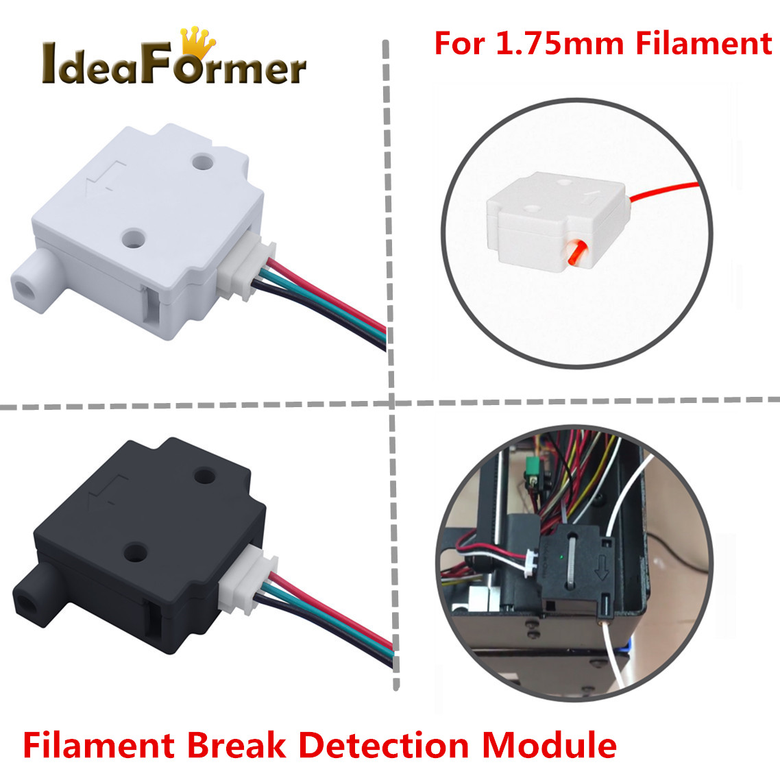 Włókno pęknięcia moduł czujnik – Filament Runout Sensor recenzja i cena