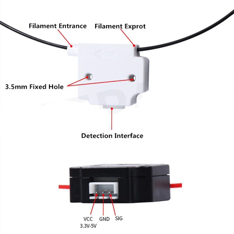 Moduł wykrywania przerwania fi – Filament Runout Sensor recenzja i cena