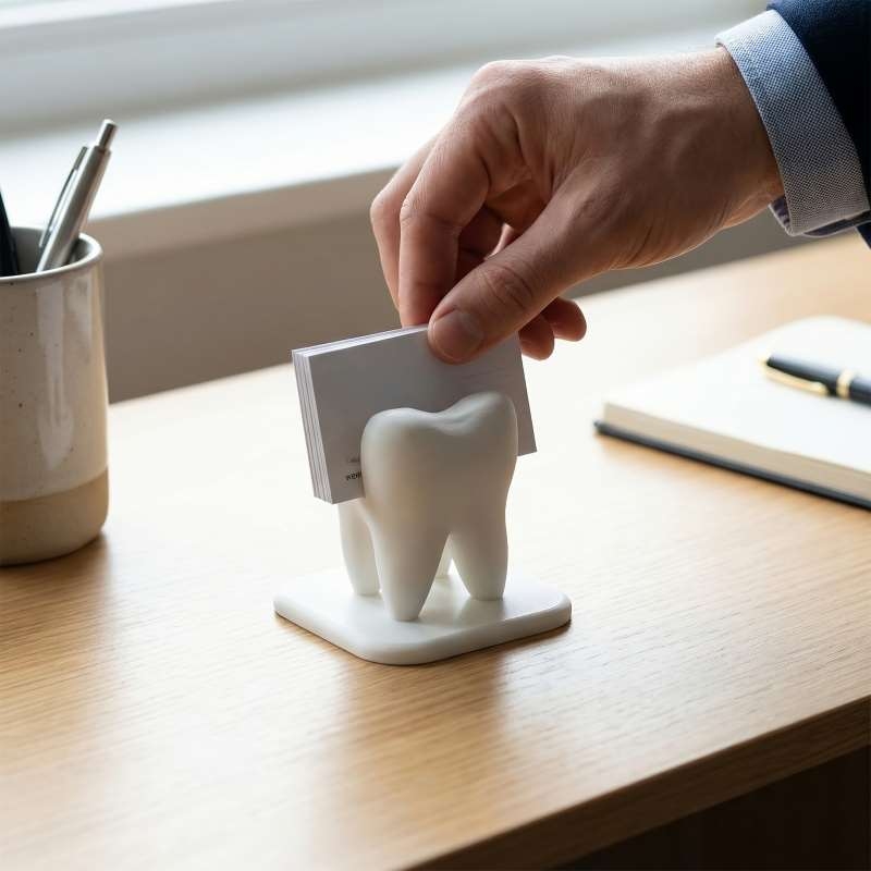 Drukowany w 3D stojak na wizyt – 3D Printing Tooth recenzja i cena
