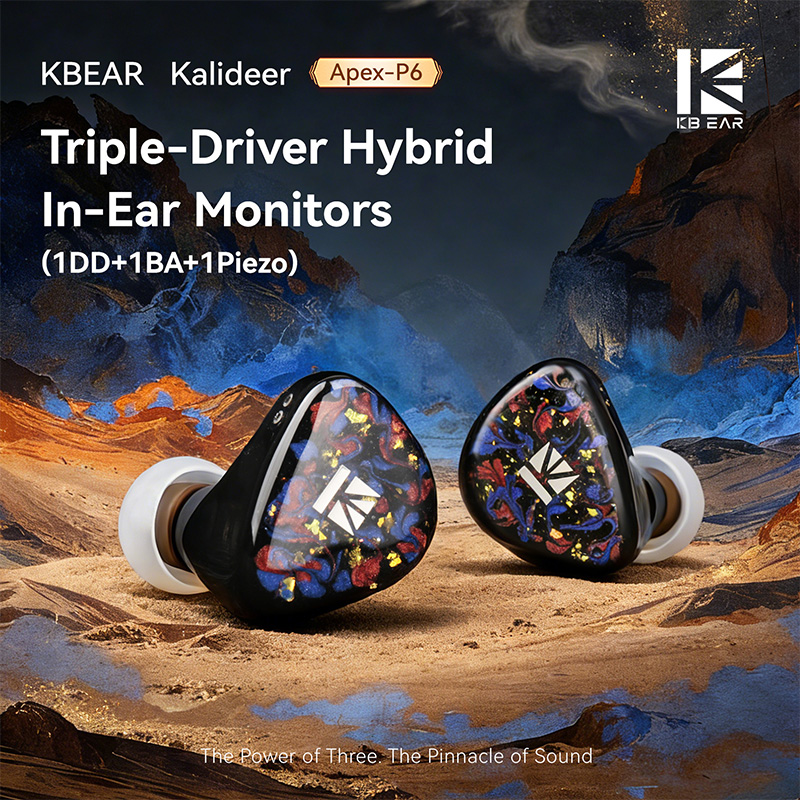 KBEAR Kalideer Apex-P6 1DD+1BA – 3D Printing Office Setup recenzja i cena