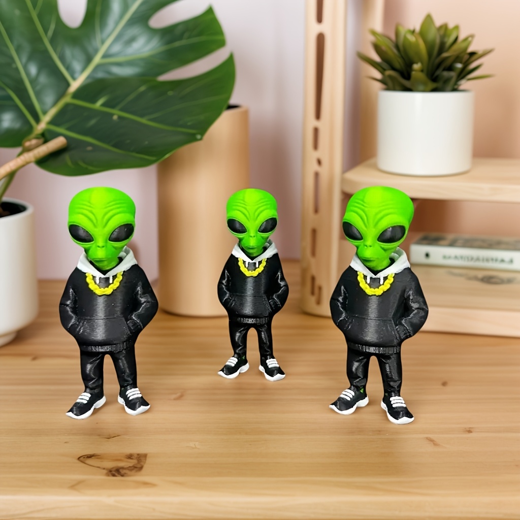 1 sztuka zielonej figurki kosm – 3D Printing Drawing recenzja i cena