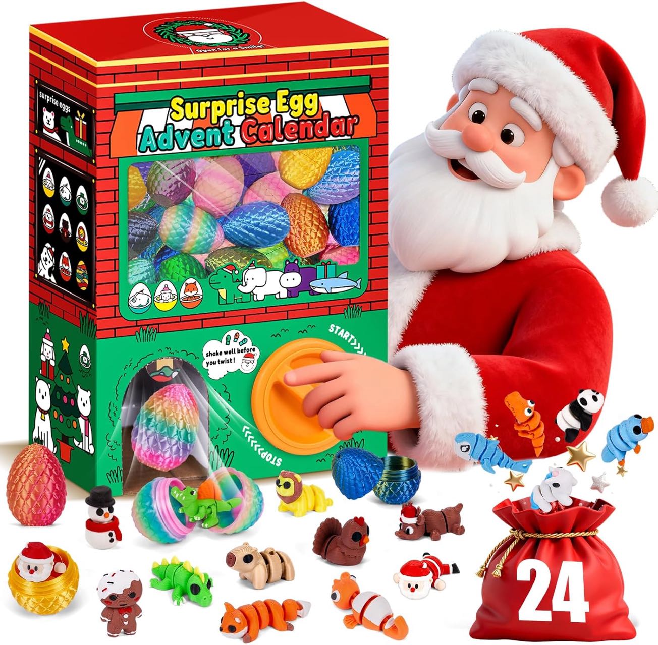 24 szt. Drukowane w 3D Jajka N – 3D Printing Fidget Toys recenzja i cena